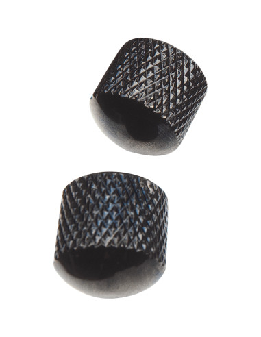 EZ1223B Manopole di regolazione Metallo Nero 2 Pcs