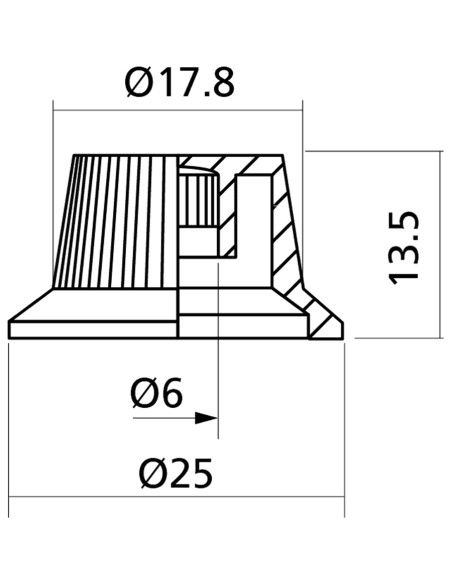 EZ1215B Manopole di regolazione Stratocaster® Style Nere 3 Pcs