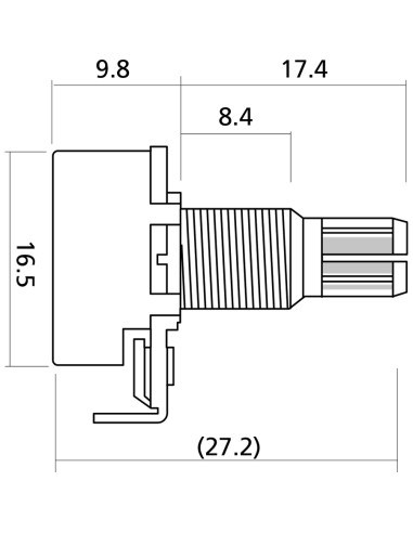 EZ1197A Potenziometro Logaritmico Volume 250k