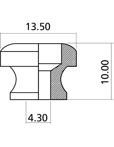 EZ1399C Bottone Tracolla Cromato 2 Pcs