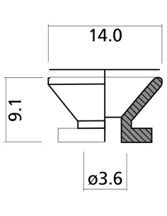 EZ2397C Bottone Tracolla Stratocaster® Style Cromato 2 Pcs