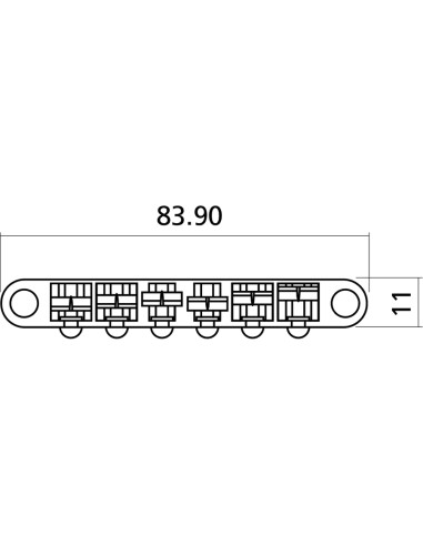 EZ1258C Ponte Tune-o-Matic Les Paul® Style Cromato