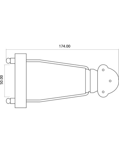 EZ1299C Cordiera Trapezio 335® Style Cromata