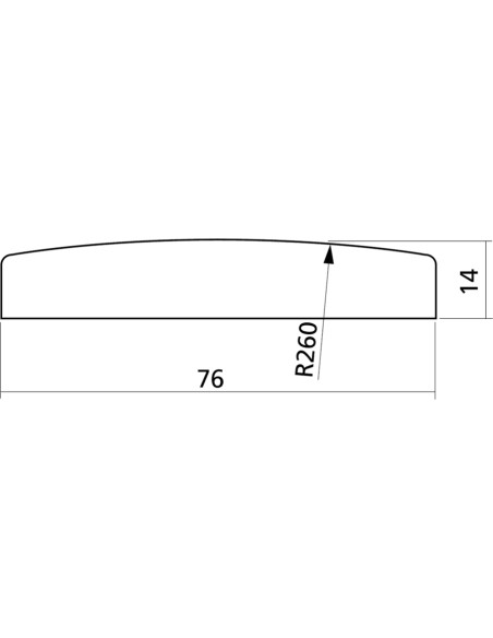 EZ1491 Selletta Plastica Chitarra Acustica Avorio