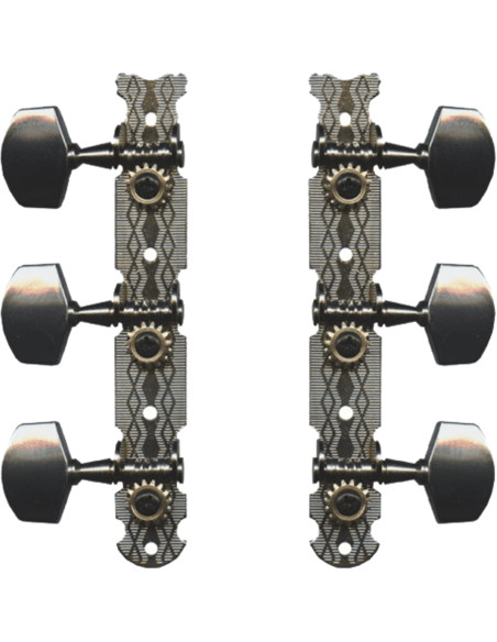 EZ1761N Meccaniche Chitarra Acustica 1+1 Ottone Cromato 2 Pcs