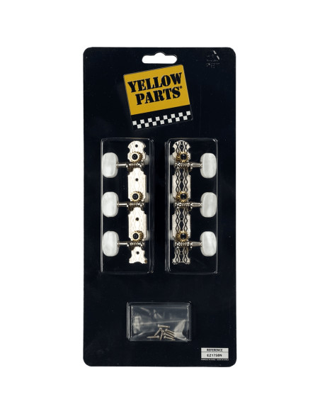 EZ1758N Meccaniche Chitarra Classica 1+1 Cromate Platino 2 Pcs