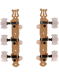 EZ1789G Meccaniche Chitarra Classica 1+1 Dorate 2 Pcs