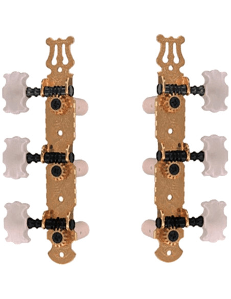EZ1789G Meccaniche Chitarra Classica 1+1 Dorate 2 Pcs