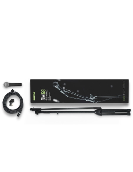 SM58-KM-SOM Kit SM58, asta da palco, cavo XLR 6m