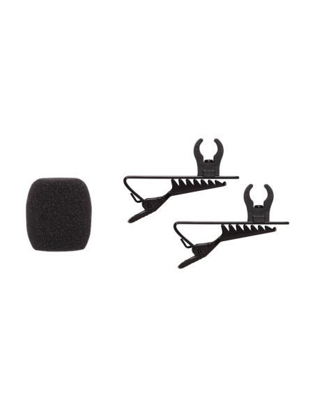 RK376 Clip lavalier e 2 antivento CVL-B/C-TQG