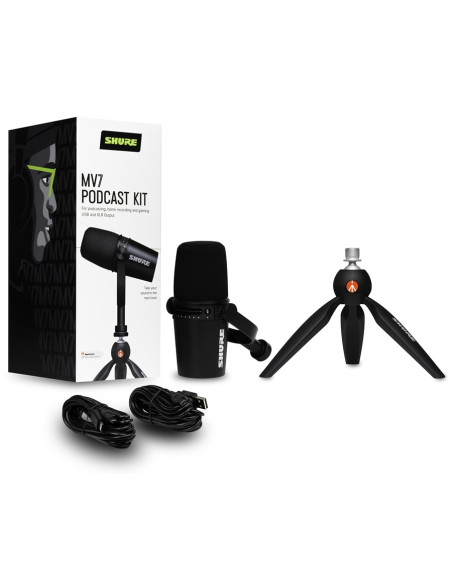 MV7-PODCAST-KIT Kit cavalletto da tavolo + microfono MV7