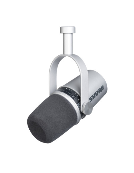Shure MV7-S Microfono dinamico cardioide XLR/USB Argento