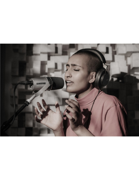 Shure MV7-S Microfono dinamico cardioide XLR/USB Argento