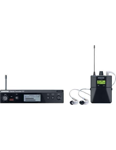 P3TERA215CL trasmettitore P3TE, ricevitore P3R, auricolari SE215. (L19)