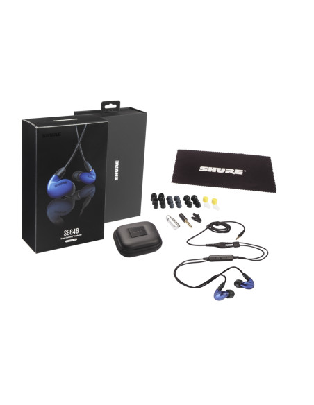SE846BABL+UNI-EFS Auricolari a 3 vie colore blu