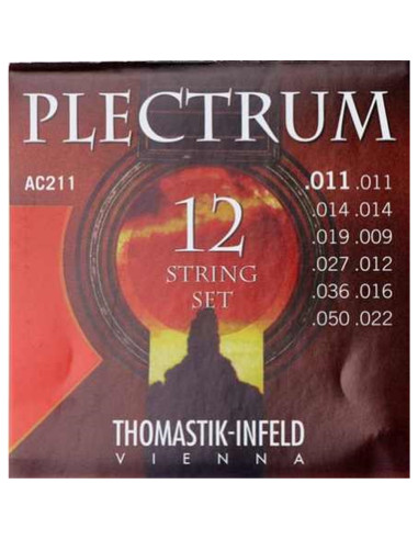 Plectrum AC211 set chitarra acustica 12 corde