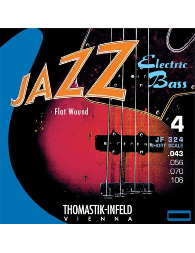 Jazz Round Wound JR324 set basso 4 corde