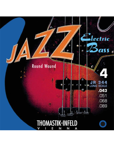 Jazz Round Wound JR344 set basso 4 corde
