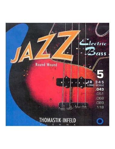 Jazz Round Wound JR345 set basso 5 corde