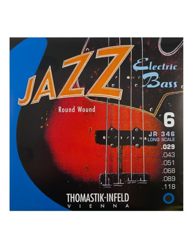 Jazz Round Wound JR346 set basso 6 corde