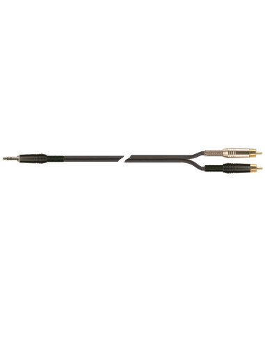 SPB/321-3 BK Cavo Minijack Stereo/2 RCA