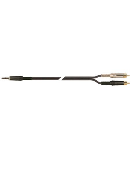 SPB/321-3 BK Cavo Minijack Stereo/2 RCA