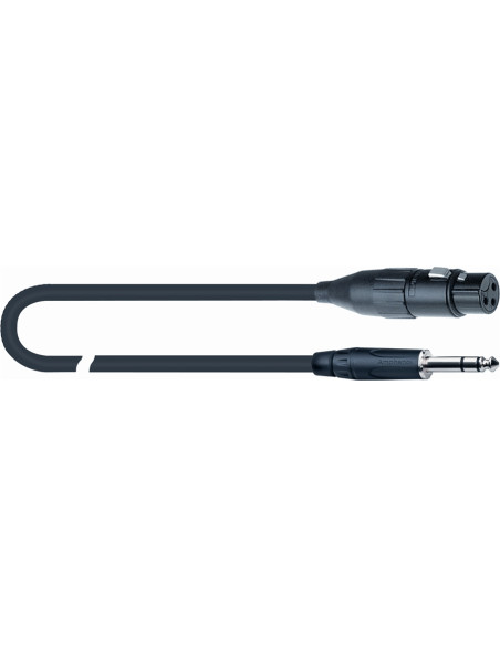 MPB/418-3 BK XLR Femmina/Jack Stereo