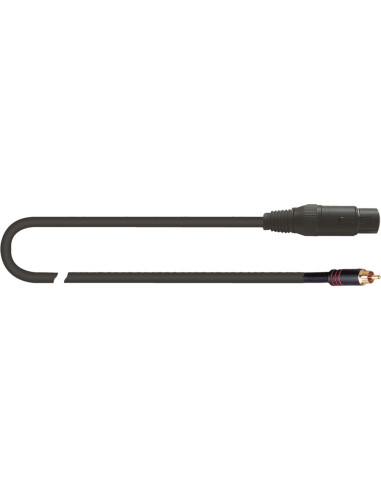 MCR/616K-3 BK XLR Femmina/RCA Maschio