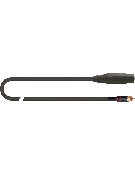 MCR/616K-2 BK XLR Femmina/RCA Maschio