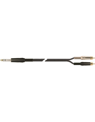 STR/607K-2 BK Jack Stereo/2 RCA Maschio