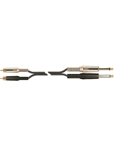 STR/610K-2 BK 2 Jack Mono/2 RCA Maschio