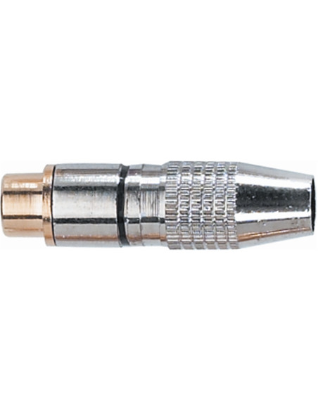F/234 BK RCA femmina in metallo nichelato