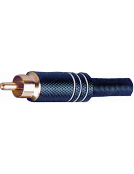 G/254 BK-WH RCA in metallo nero