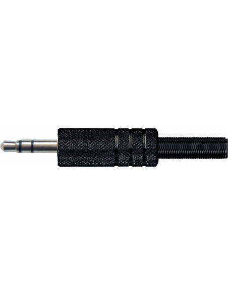 G/118 BK Jack Stereo 3.5 in metallo nero