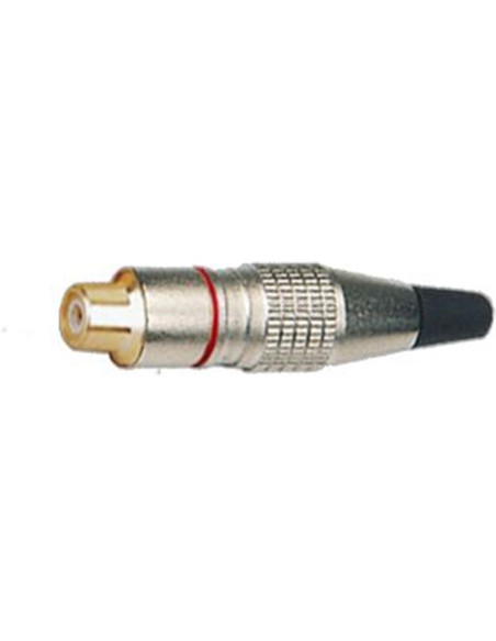 F/265 RE RCA femmina in metallo nikelato