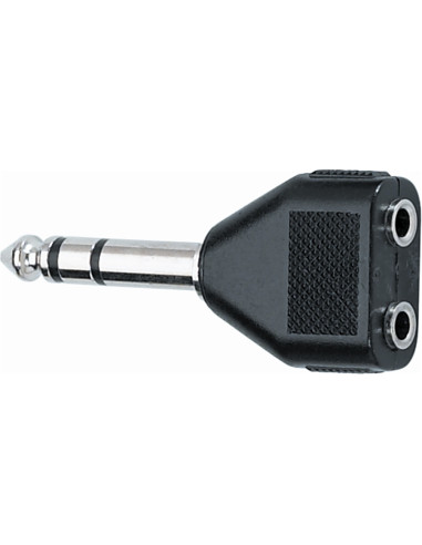 AD/23 Adattatore audio Jack 6.3/ 2 Jack 3.5 F