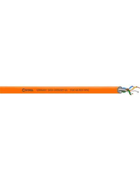 CCAT 6A INST-ORANGE 100 FRNC