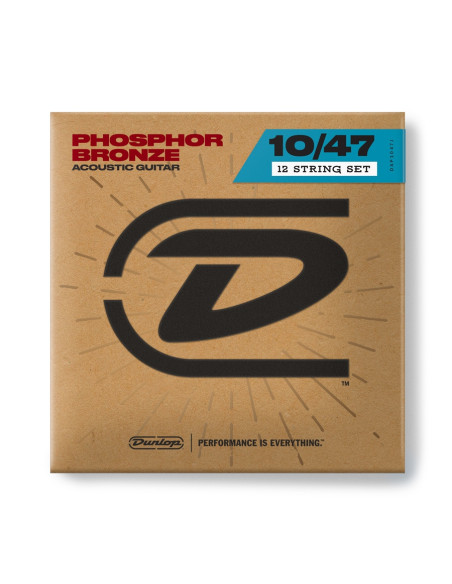 DAP1047J Acoustic Phosphor Bronze, Light Set/12