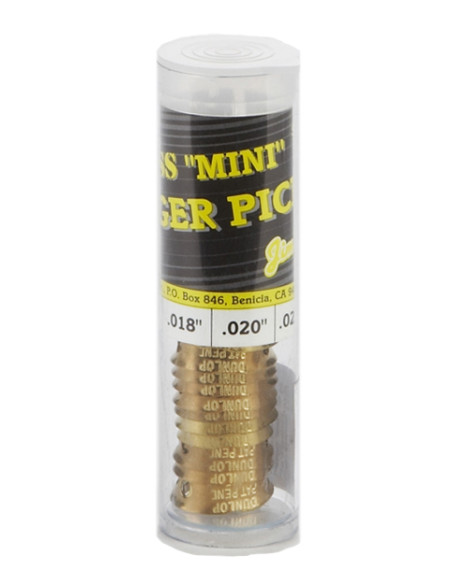 371R BRASS MINI FINGER .0225 - TUBO 20 PLETTRI