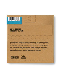 DAB1254 Acoustic 80/20 Bronze, Light Set/6 2