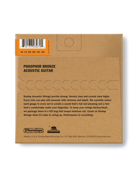 DAP1048 Acoustic Phosphor Bronze, Extra Light Set/6