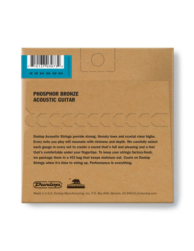 DAP1254 Acoustic Phosphor Bronze, Light Set/6
