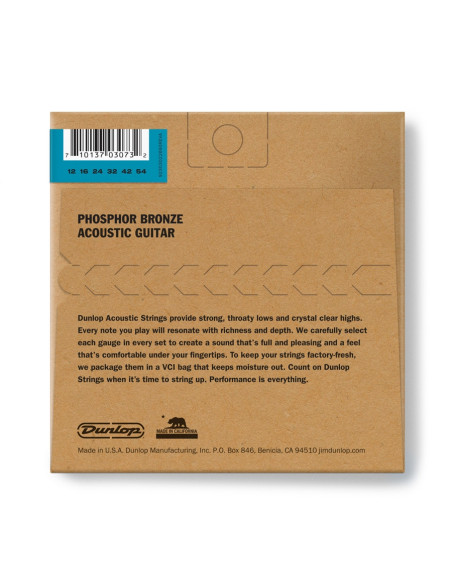 DAP1254 Acoustic Phosphor Bronze, Light Set/6