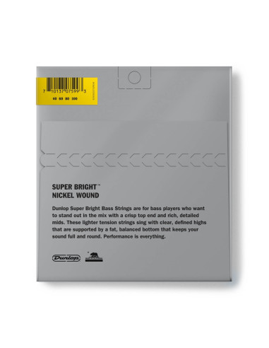DBSBN40100 Super Bright Nickel Wound, Light Set/4