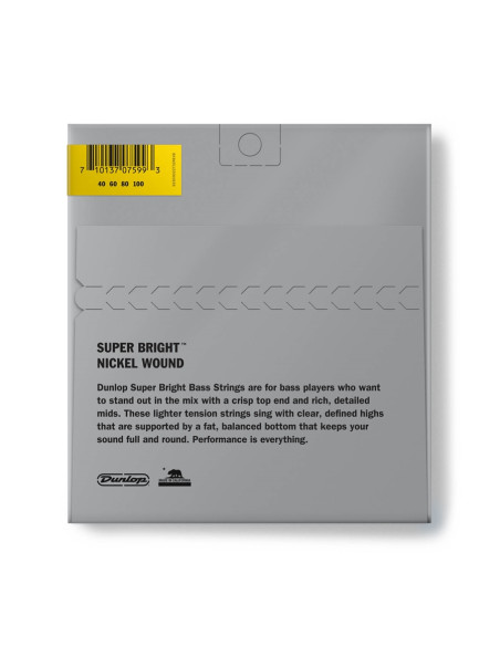 DBSBN40100 Super Bright Nickel Wound, Light Set/4