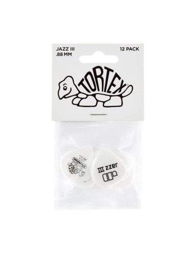 478P.088 TORTEX WHITE JAZZ III, .88MM