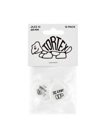 478P.088 TORTEX WHITE JAZZ III, .88MM