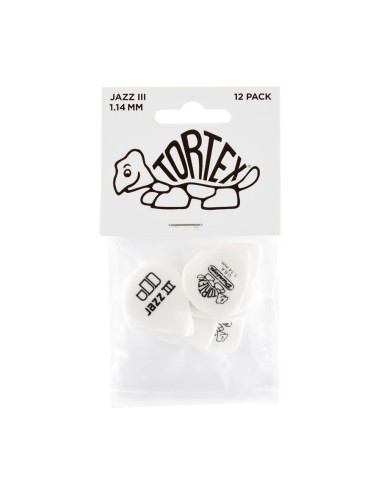 478P1.14 TORTEX WHITE JAZZ III, 1.14MM