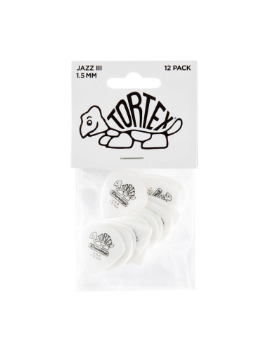 478P1.50 TORTEX WHITE JAZZ III, 1.5MM