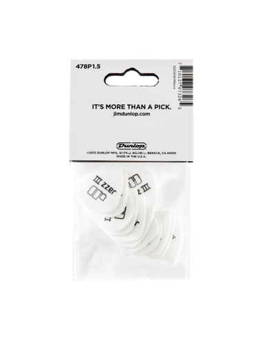478P1.50 TORTEX WHITE JAZZ III, 1.5MM